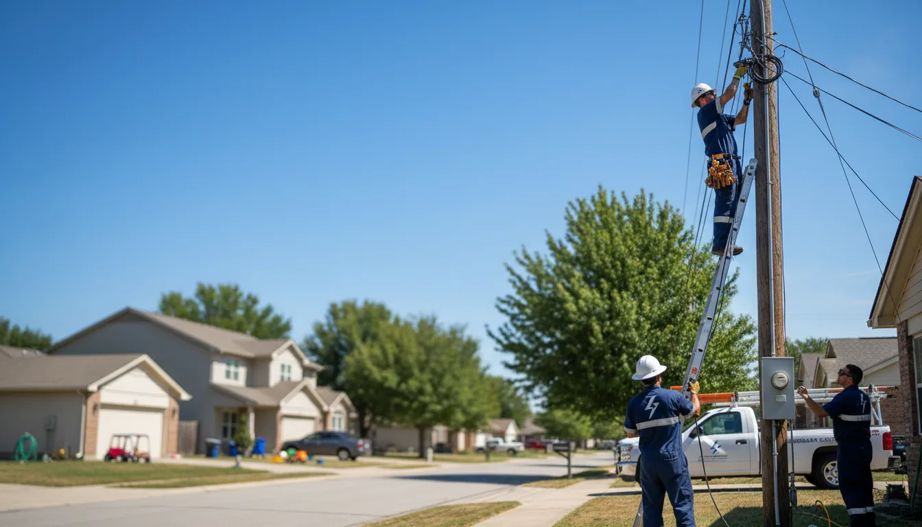 Residential electrician providing installation services in Camp, AR